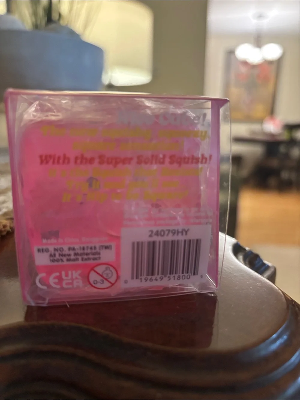 Starbucks Pink Strawberry Acai Kids Squishy Ice Cube Toy